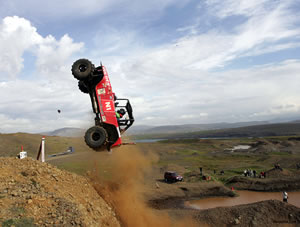 Colin & Graham’s Excellent Adventures for BBC / RTE.  Filmed all over the world, this is Torfaera, Iceland’s extreme rally sport